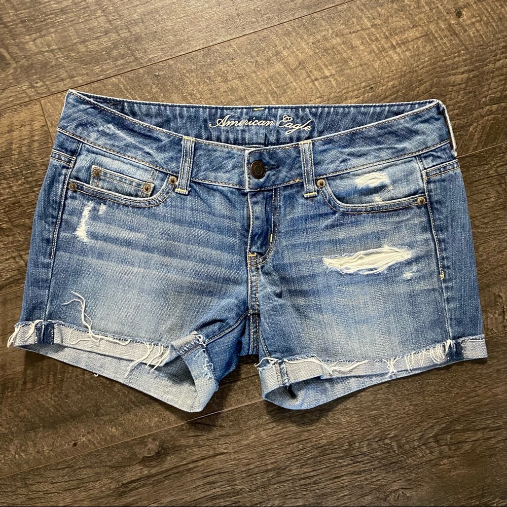 American Eagle Mid-Rise Jean Shorts